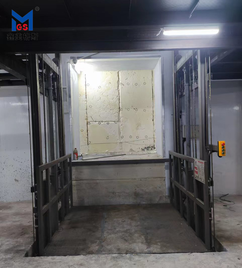 绵阳三台县旱鸭子冻制品安装的导轨式升降机